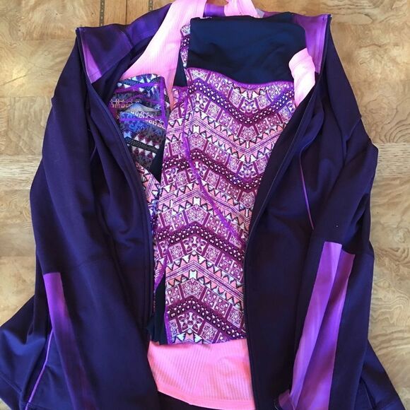 DARK PURPLE Workout 3 Piece Outfit! VS, Zella & UA - Picture 7 of 8